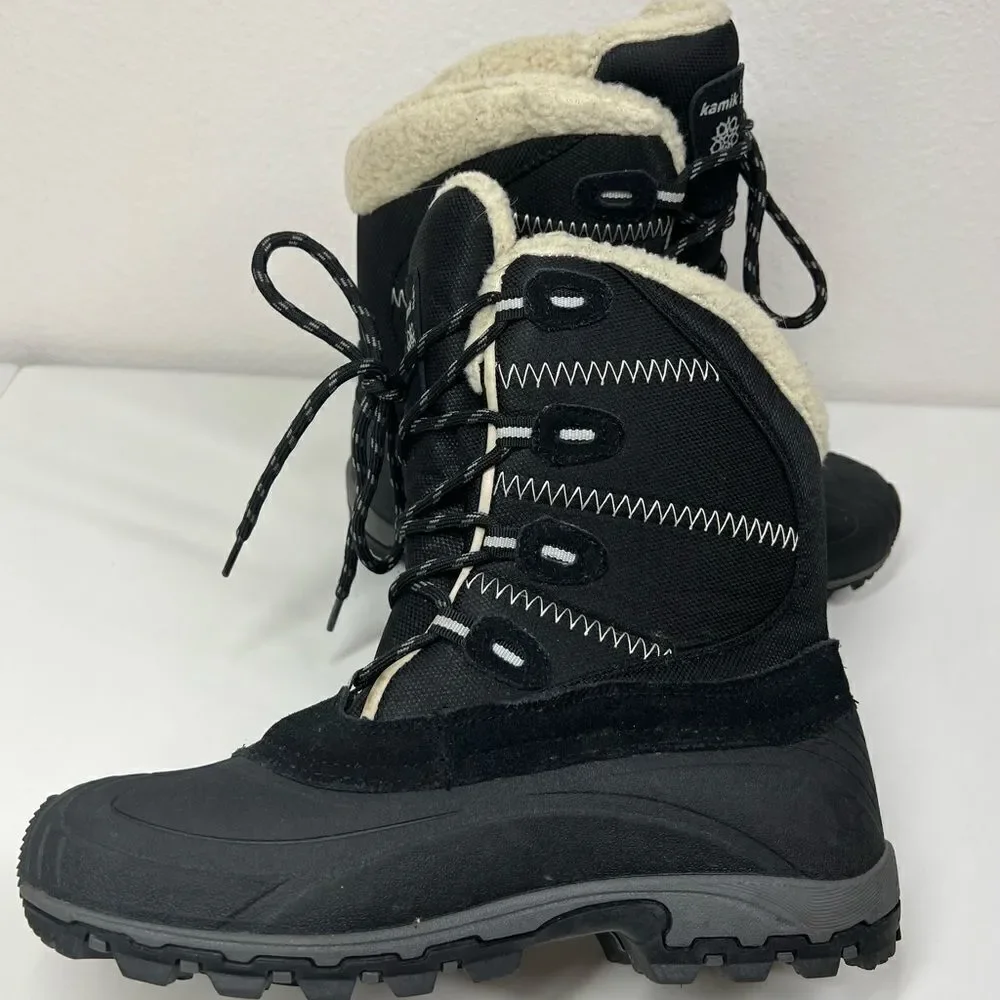 Kamik Sainteanne Waterproof Insulated Boots Size 10 Black